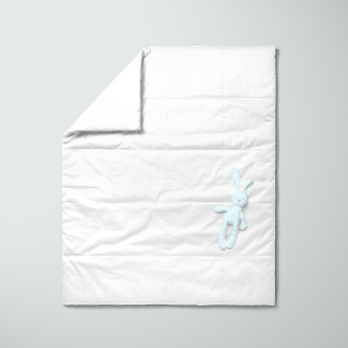 Πάπλωμα Κούνιας Σουρ Μεζούρ Wool Λευκό