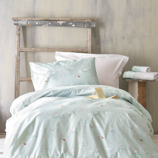 Σετ Ημίδιπλη Παπλωματοθήκη Jerom Aqua