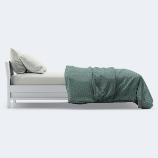 Παπλωματοθήκη Σουρ Μεζούρ Μονή Φτερά Dusty Green