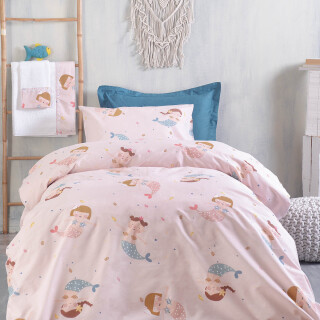 Σετ Ημίδιπλα Σεντόνια Zizel Ροζ Όχι Ημίδιπλο