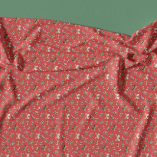 Σεντόνι Χωρίς Λάστιχο Σουρ Μεζούρ Κούνιας Butterflies Κοραλί