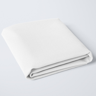 Πανωσέντονο Μονόχρωμο Polycotton Λευκό Διπλό