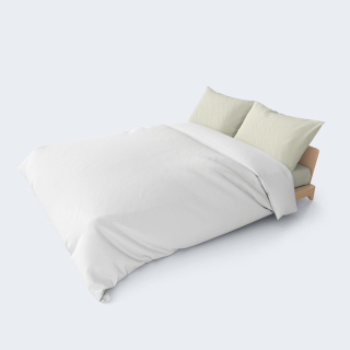 Παπλωματοθήκη 100% Cotton, 161 Κλωστών Λευκό