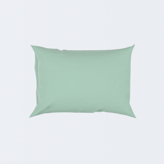 Μαξιλαροθήκη Μονόχρωμη Polycotton Μέντα