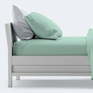Σετ Σεντόνια Σουρ Μεζούρ Μονόχρωμο Polycotton Μέντα