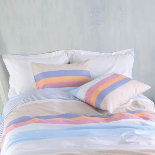 Σετ Υπέρδιπλα Φανελένια Σεντόνια Jesse Μπλε