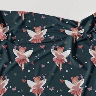 Σεντόνι Χωρίς Λάστιχο Σουρ Μεζούρ Μονό Midnight Fairy Μπλε