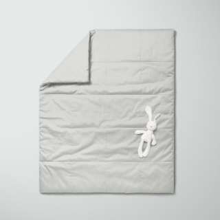 Πάπλωμα Κούνιας Σουρ Μεζούρ Wool Light Gray