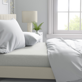 Σετ Σεντόνια Σουρ Μεζούρ Μονόχρωμο Φανέλα Εκρού