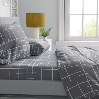 Σετ Σεντόνι με Παπλωματοθήκη Linea Γκρι