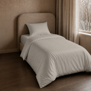 Παπλωματοθήκη Στα Μέτρα Σας Μονή Cotton Satin 300TC | Latte