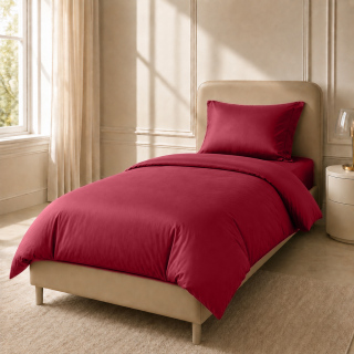 Παπλωματοθήκη Στα Μέτρα Σας Μονή Cotton Satin 300TC | Burgundy