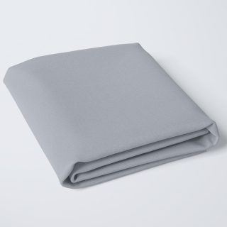Πανωσέντονο Μονόχρωμο Polycotton Γκρι Διπλό